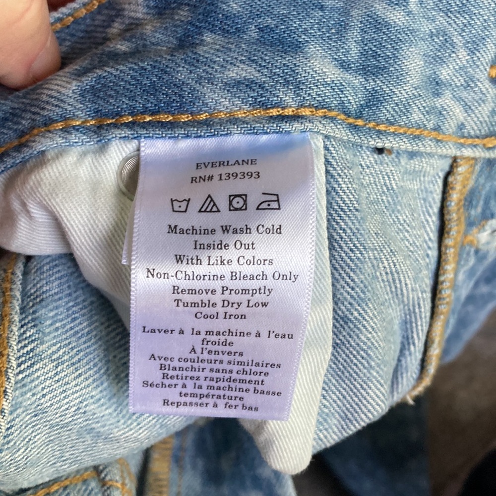 Everlane denim high rise 33 regular - Picture 4 of 6